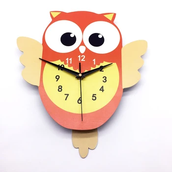 Creative Mute Decorative Wall Clock Cartoon Pendulum Design Children's Room Decoration Clock Cute Owl European Style Decals
Creative Mute Decorative Wall Clock Cartoon Pendulum Design Children's Room Decoration Clock Cute Owl European Style Decals