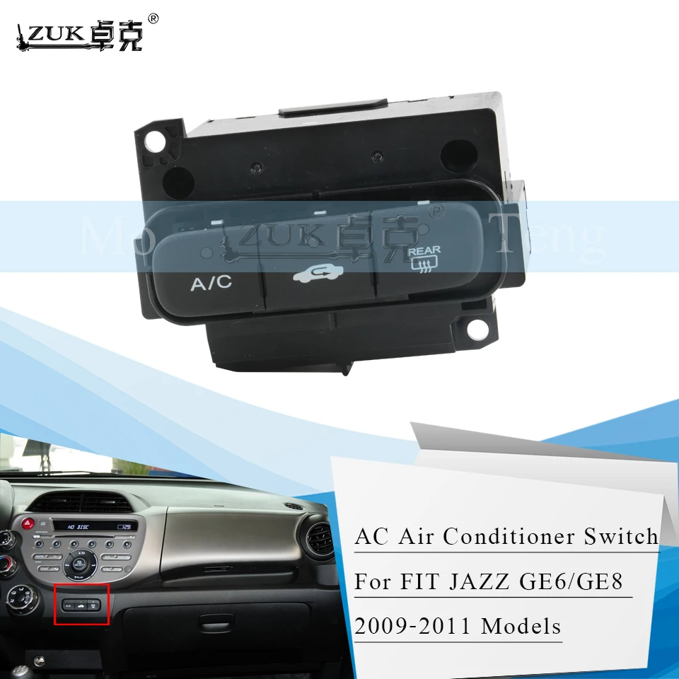 ZUK AC Air Conditioner Internal Recyle Switch Press Button Switch For HONDA FIT JAZZ GE6 GE8 2009 2010 2011 Genuine Quality
ZUK AC Air Conditioner Internal Recyle Switch Press Button Switch For HONDA FIT JAZZ GE6 GE8 2009 2010 2011 Genuine Quality