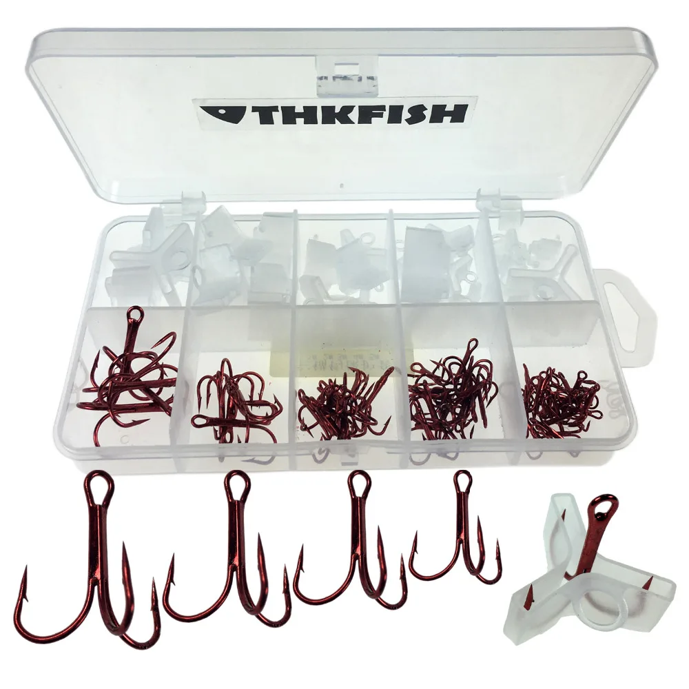 80pcs/box Treble Fishing Hooks Nickel Barbed High Carbon Steel Fishing Hooks Fishing Tackle #1/0 #2 #4 #6 #8
80pcs/box Treble Fishing Hooks Nickel Barbed High Carbon Steel Fishing Hooks Fishing Tackle #1/0 #2 #4 #6 #8