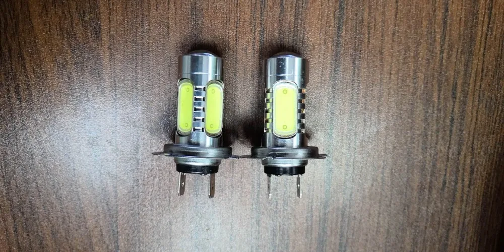 H7 COB LED Fog light bulb 7.5W 900lm 5-LED White Light Polarity Free Car Foglight / Headlamp Tail Light 2Pcs (12~24V)
H7 COB LED Fog light bulb 7.5W 900lm 5-LED White Light Polarity Free Car Foglight / Headlamp Tail Light 2Pcs (12~24V)