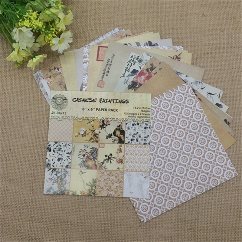 24 Sheets Chinese Paintings Scrapbooking Pads Paper Origami Art Background Paper Card Making DIY Scrapbook Paper Craft
24 Sheets Chinese Paintings Scrapbooking Pads Paper Origami Art Background Paper Card Making DIY Scrapbook Paper Craft