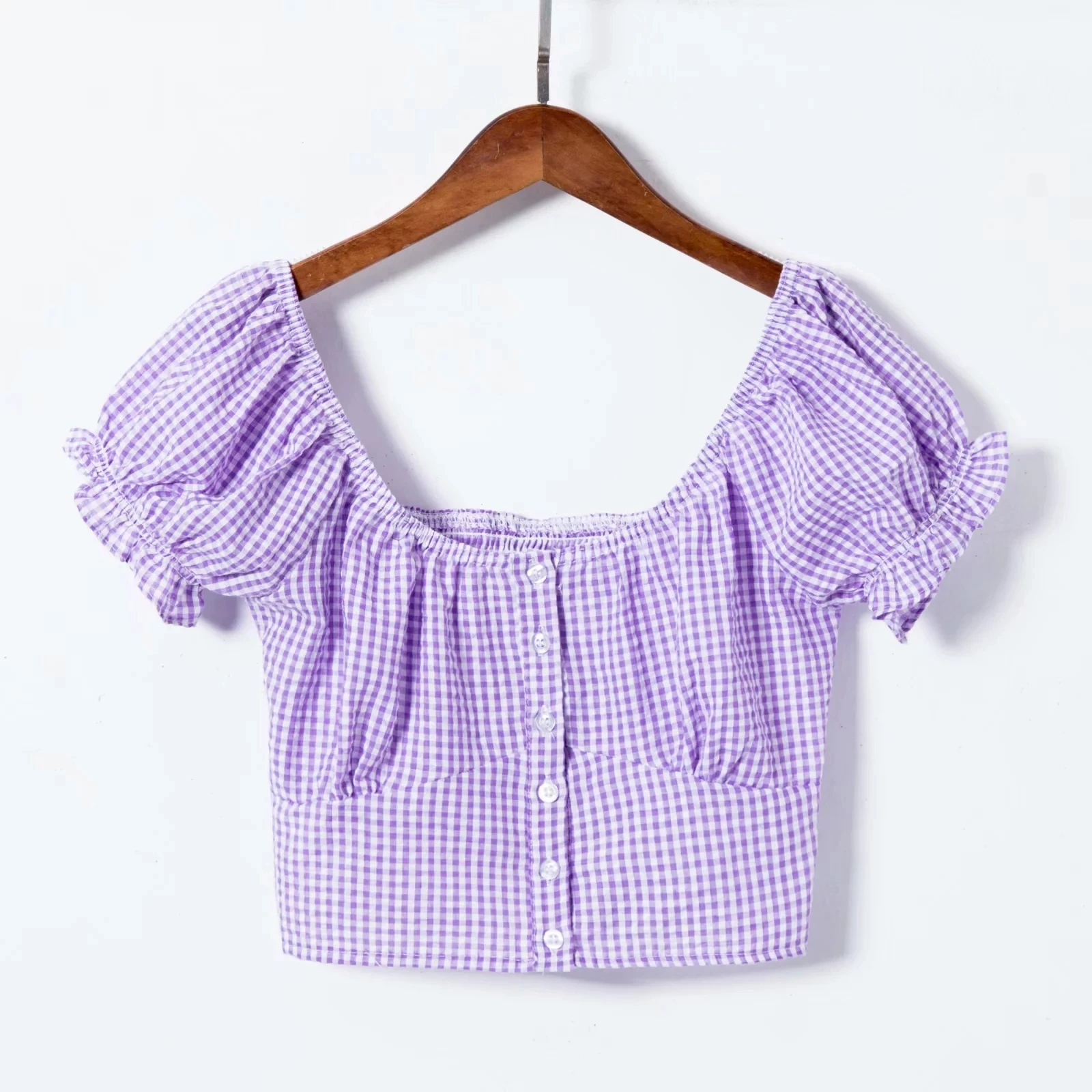 Vintage Sexy Elegant Blouse Women Shirts Boho Sqaure Neck Button Front Crop Blouse Gingham Puff Sleeve Ladies Tops Streetwear
Vintage Sexy Elegant Blouse Women Shirts Boho Sqaure Neck Button Front Crop Blouse Gingham Puff Sleeve Ladies Tops Streetwear