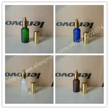 30ml blue/clear/green/brown frosted Glass lotion Bottle With aluminum shiny gold pump.for lotion and essential oil
30ml blue/clear/green/brown frosted Glass lotion Bottle With aluminum shiny gold pump.for lotion and essential oil