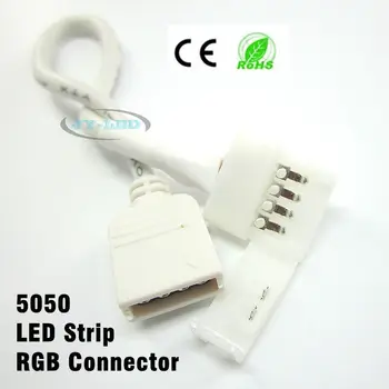 20pcs/lot 10mm 4 pin LED Connector for 5050 RGB Strip, free soldering female needle Connector, free shipping
20pcs/lot 10mm 4 pin LED Connector for 5050 RGB Strip, free soldering female needle Connector, free shipping