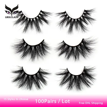 AMAOLASH 100 Pairs 5D Lashes Mink Eyelashes Natual Long 25mm Lashes Makeup Unique Fluffy Volume Eyelashes with Colorful Box
AMAOLASH 100 Pairs 5D Lashes Mink Eyelashes Natual Long 25mm Lashes Makeup Unique Fluffy Volume Eyelashes with Colorful Box