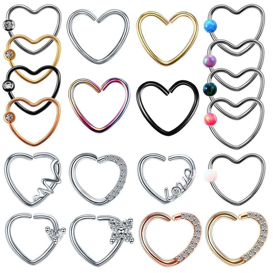 Серьга для пирсинга Daith сердце, завитка Козелка, мочки, хряща, грязи, декор Фианит, носовой перегородки, 16 г, опал, раковины, 1 шт.
Серьга для пирсинга Daith сердце, завитка Козелка, мочки, хряща, грязи, декор Фианит, носовой перегородки, 16 г, опал, раковины, 1 шт.