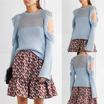 New Fashion Women Clothing Sexy Long Sleeve Round Neck Hollow Out Knitwear Jumper Pullover Casual Sweater Ladies
New Fashion Women Clothing Sexy Long Sleeve Round Neck Hollow Out Knitwear Jumper Pullover Casual Sweater Ladies