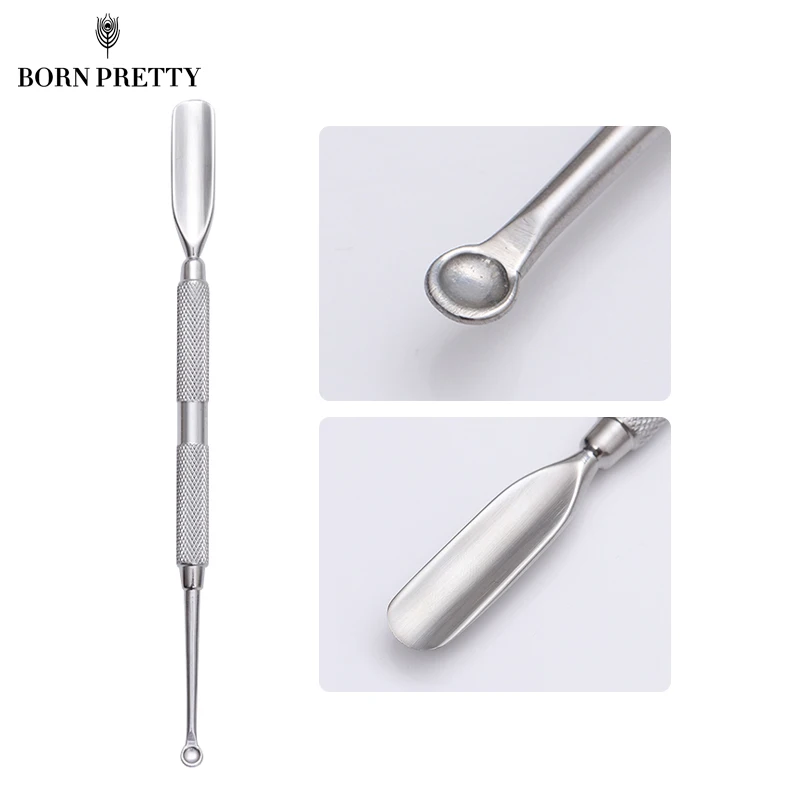 Dual-ended Nail Cuticle Remover Pusher Stainless Steel Spoon-shaped Dead Skin Finger Edge Cleaning Manicure Nail Art Tool
Dual-ended Nail Cuticle Remover Pusher Stainless Steel Spoon-shaped Dead Skin Finger Edge Cleaning Manicure Nail Art Tool
