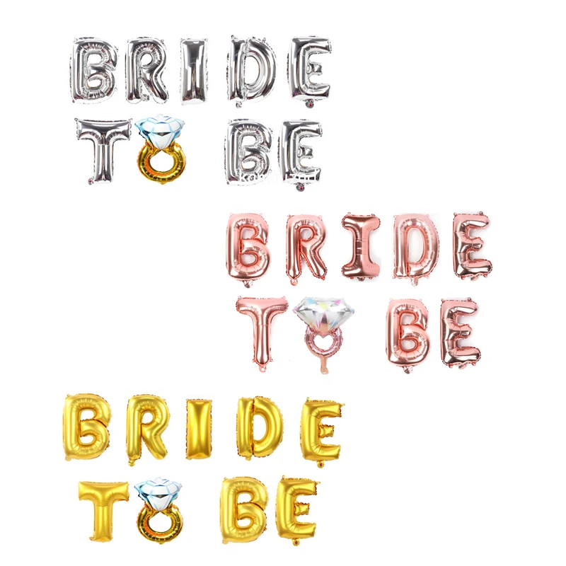KAMMIZAD 16inch BRIDE TO BE letter balloons mini Diamond ring balloon wedding got engaged decorations adult globos
KAMMIZAD 16inch BRIDE TO BE letter balloons mini Diamond ring balloon wedding got engaged decorations adult globos