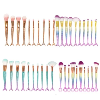 Professional 10Pcs Mermaid Makeup Brush Set Fish Tail Foundation Powder Eyeshadow Makeup Brushes Contour Blending Cosmetic Brush
Professional 10Pcs Mermaid Makeup Brush Set Fish Tail Foundation Powder Eyeshadow Makeup Brushes Contour Blending Cosmetic Brush