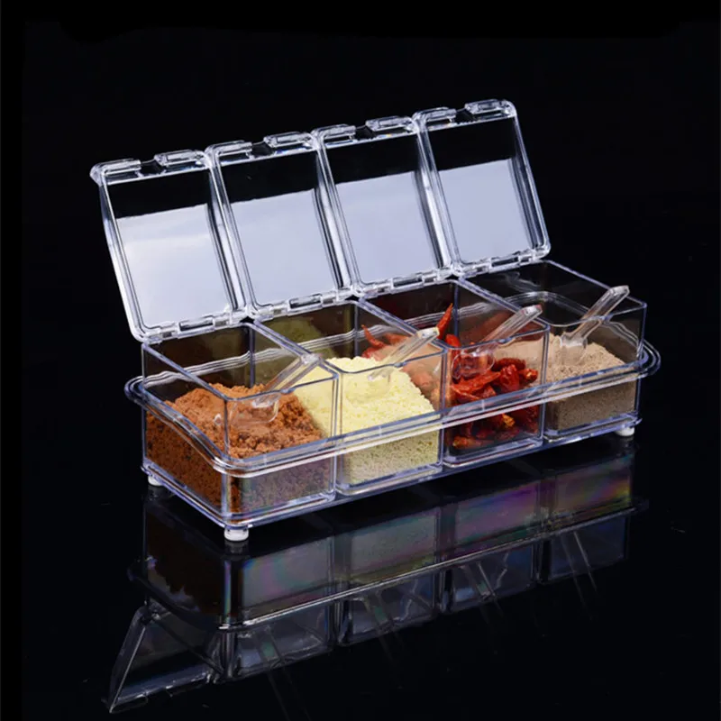 Kitchen Plastic Boxes Transparent Seasoning Cans Spice Storage Container Salt Sugar Shaker Bottle Jar Condiment Accessories Item
Kitchen Plastic Boxes Transparent Seasoning Cans Spice Storage Container Salt Sugar Shaker Bottle Jar Condiment Accessories Item