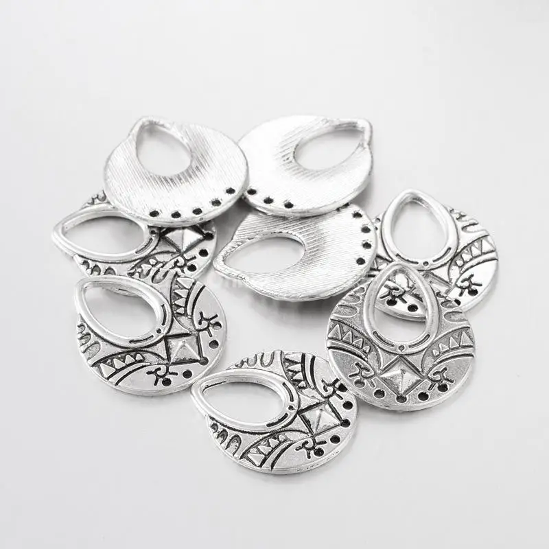 Flat Round Antique Silver Tone Alloy Chandelier Component Links, Lead Free and Cadmium Free, 25mm long, 22.5mm wide, 1mm thick,
Flat Round Antique Silver Tone Alloy Chandelier Component Links, Lead Free and Cadmium Free, 25mm long, 22.5mm wide, 1mm thick,