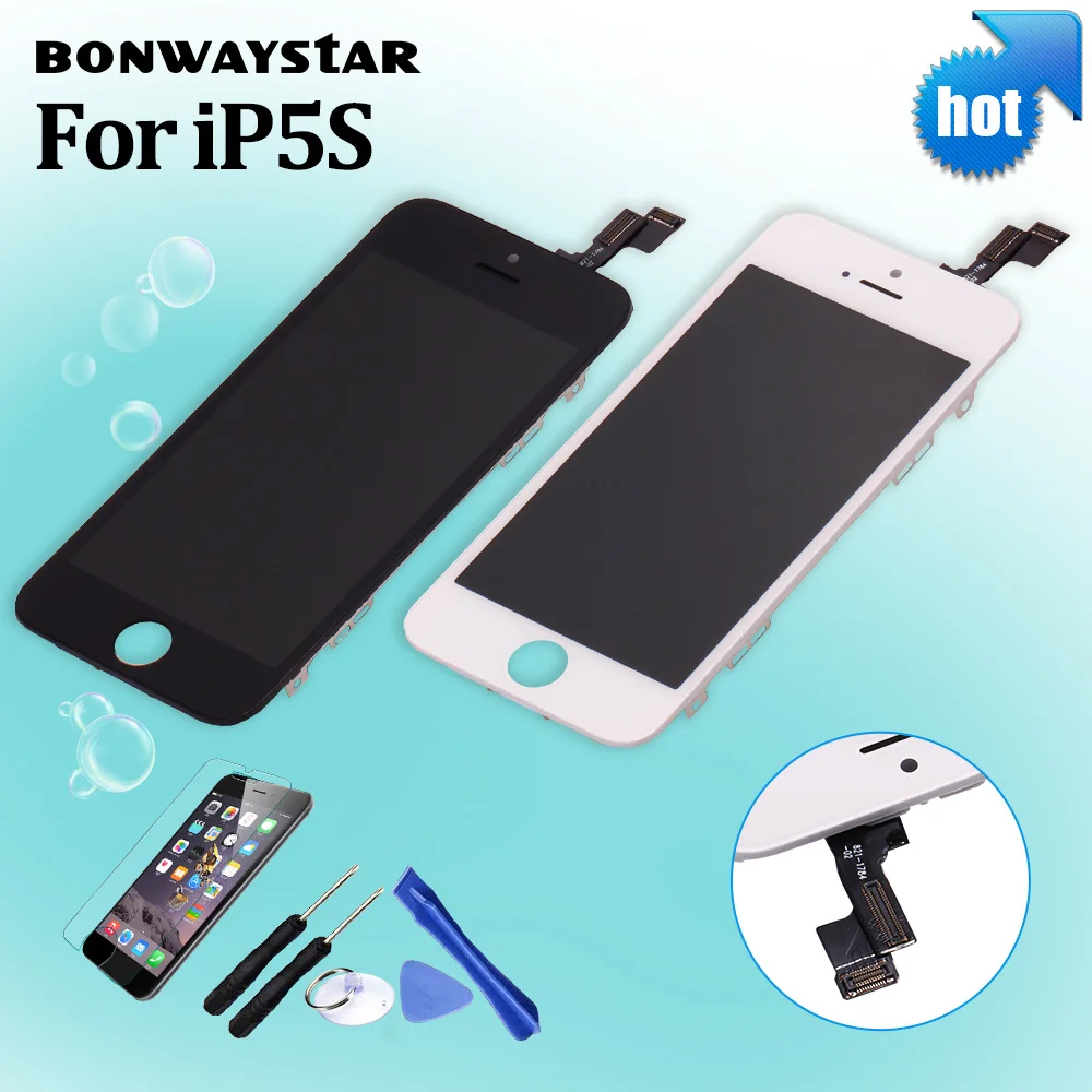 1 PCS AAA Screen LCD for iPhone 5 5s 5c 6 6 Plus Display LCD Touch Screen Digitizer Assembly 100% Tested+Tools+Tempered Glass
1 PCS AAA Screen LCD for iPhone 5 5s 5c 6 6 Plus Display LCD Touch Screen Digitizer Assembly 100% Tested+Tools+Tempered Glass