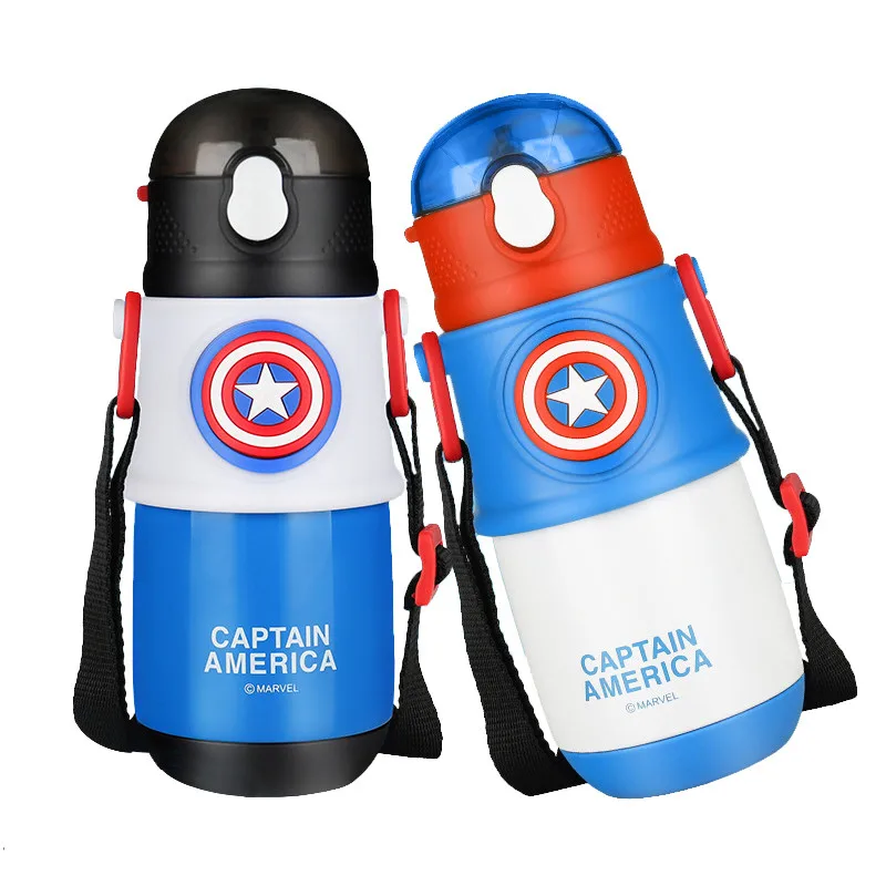 300ML 360 Degree LeakProof Baby Straw Cups Marvel America Captain Stainless Kids Training Water Cups Bottles With Handle
300ML 360 Degree LeakProof Baby Straw Cups Marvel America Captain Stainless Kids Training Water Cups Bottles With Handle
