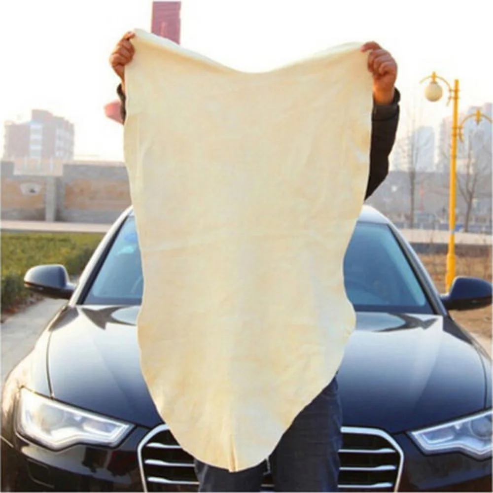 40*70cm Cleaning Cloths Painted Surfaces Towel Car Windows Mirrors Soft Pro Cloth Chamois Leather Car Absorbent
40*70cm Cleaning Cloths Painted Surfaces Towel Car Windows Mirrors Soft Pro Cloth Chamois Leather Car Absorbent