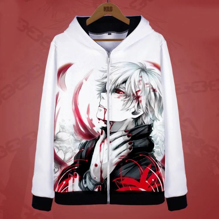 Токийский Гуль, искусственное аниме Ken Kaneki, костюмы для косплея, повседневные теплые толстовки с капюшоном на молнии
Токийский Гуль, искусственное аниме Ken Kaneki, костюмы для косплея, повседневные теплые толстовки с капюшоном на молнии