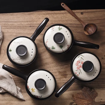 Japanese style breeze mini ceramic pot hot milk porridge noodles baby small single handle casserole stew soup saucepan pan
Japanese style breeze mini ceramic pot hot milk porridge noodles baby small single handle casserole stew soup saucepan pan