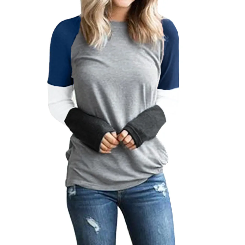 Womens Tops And Shirt Autumn Ladies T Shirt Long Sleeve Patchwork Tie Pullover Casual Women T Shirts 2019 Camiseta Mujer #Ger
Womens Tops And Shirt Autumn Ladies T Shirt Long Sleeve Patchwork Tie Pullover Casual Women T Shirts 2019 Camiseta Mujer #Ger
