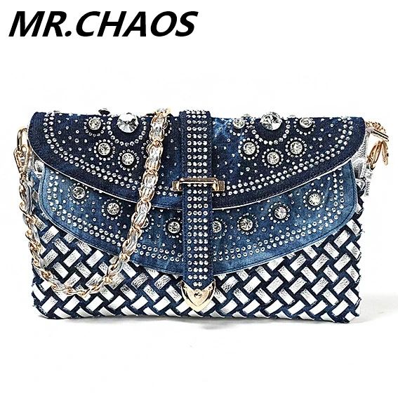 2019 Woman Denim Handbags Bags Vintage Luxury Rhinestone Shoulder Bags Women's Small Bags Jean Bolsas Femininas For Women
2019 Woman Denim Handbags Bags Vintage Luxury Rhinestone Shoulder Bags Women's Small Bags Jean Bolsas Femininas For Women