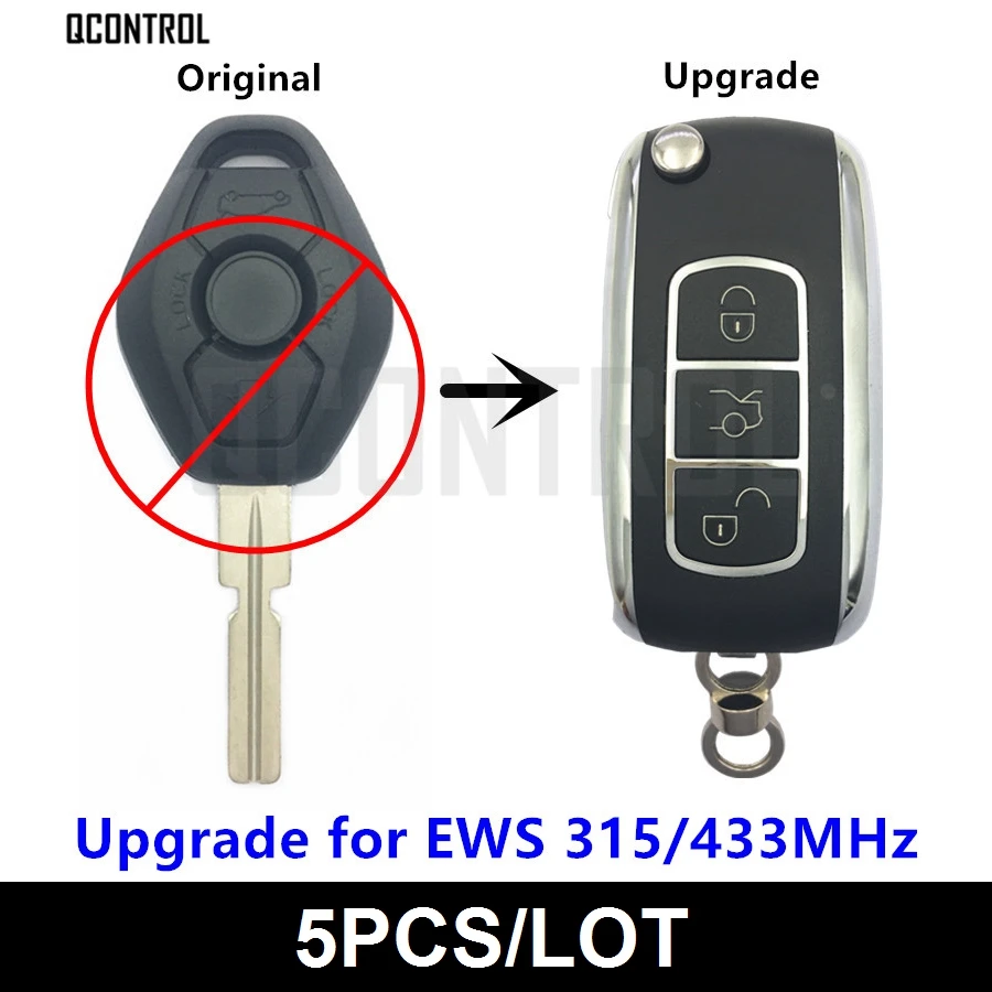 QCONTROL Remote Key 315MHz/433MHz Upgraded for BMW EWS X3 X5 Z3 Z4 1/3/5/7 Series Auto Vehicle Door Lock Radio Controller
QCONTROL Remote Key 315MHz/433MHz Upgraded for BMW EWS X3 X5 Z3 Z4 1/3/5/7 Series Auto Vehicle Door Lock Radio Controller