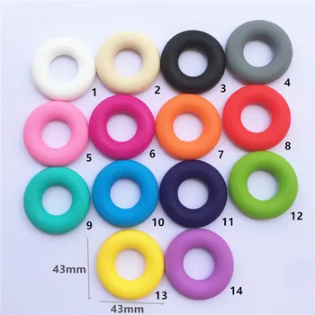 Chenkai 50pcs BPA Free Loose Silicone Round Donut Ring Beads Food Grade DIY Baby Pacifier Dummy Teether Jewelry Toy Accessories
Chenkai 50pcs BPA Free Loose Silicone Round Donut Ring Beads Food Grade DIY Baby Pacifier Dummy Teether Jewelry Toy Accessories