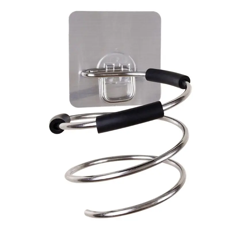 Adhesive Wall Mount Hair Dryer Holder Rack Blower Organizer Shelf Stainless steel Spiral Stand Storage For Bathroom Barber
Adhesive Wall Mount Hair Dryer Holder Rack Blower Organizer Shelf Stainless steel Spiral Stand Storage For Bathroom Barber