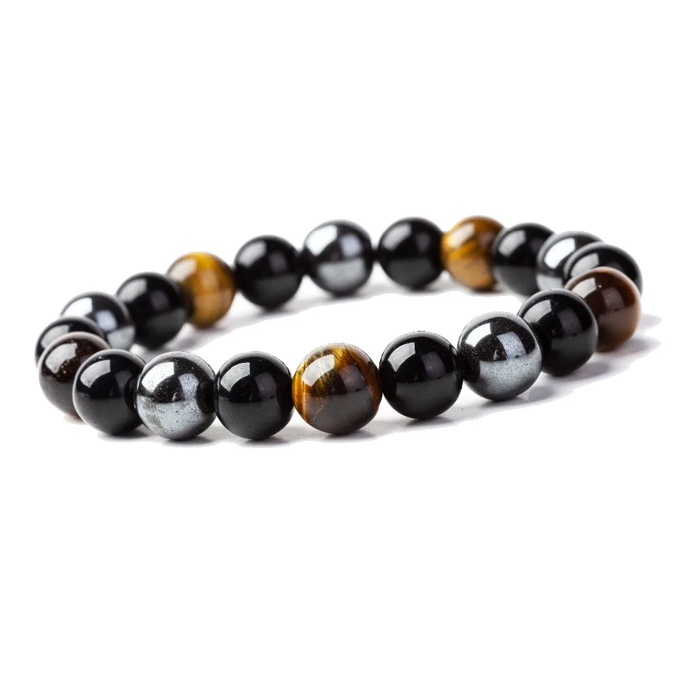 Браслет из бисера Meajoe с натуральным камнем Love tiger eye|Плетеные браслеты| |