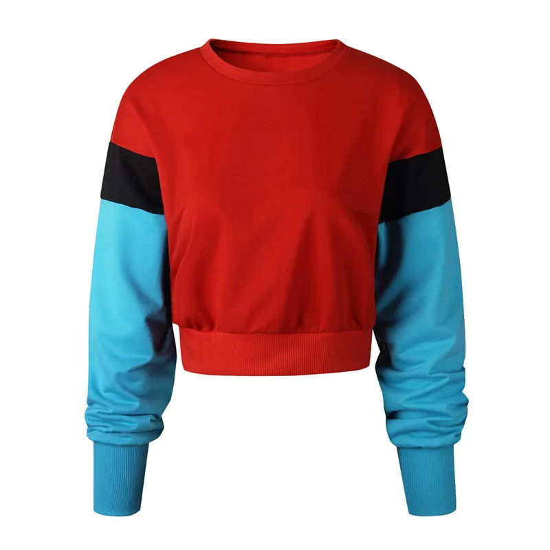 2018 Round Neck Stitching Women Hoodies Long Sleeve Strap with Navel Knitted Sweatshirts Causal Female Crop Tops Hooded Shirts
2018 Round Neck Stitching Women Hoodies Long Sleeve Strap with Navel Knitted Sweatshirts Causal Female Crop Tops Hooded Shirts