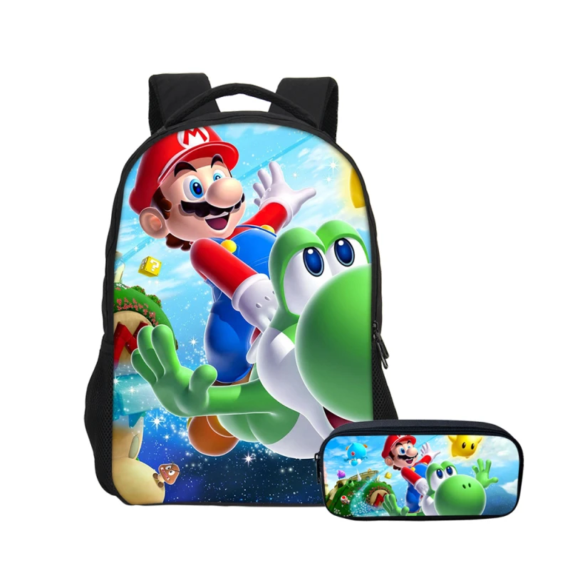 VEEVANV Super Mario Printing Girls School Backpacks Fashion Cartoon 2 Pcs Set Boys Bookbag with Pen Case Children Shoulder Bags 
VEEVANV Super Mario Printing Girls School Backpacks Fashion Cartoon 2 Pcs Set Boys Bookbag with Pen Case Children Shoulder Bags