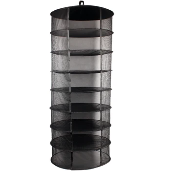 Growsun 2ft 8 Layer Hanging Drying Rack Dry Net Collapsible for Plants with Black Carrying Bag
Growsun 2ft 8 Layer Hanging Drying Rack Dry Net Collapsible for Plants with Black Carrying Bag