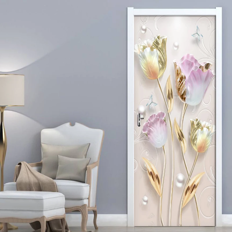 Self Adhesive Door Decal 3D Print Flower Butterfly Pearl Picture Poster Home Decoration Waterproof for Wardrobe Sticker Artwork
Self Adhesive Door Decal 3D Print Flower Butterfly Pearl Picture Poster Home Decoration Waterproof for Wardrobe Sticker Artwork