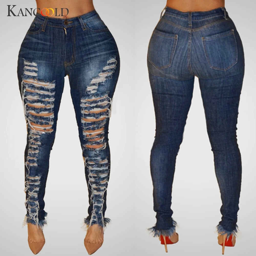 KANCOOLD jeans Women fashion High Waisted Hole Skinny Denim Jeans Stretch Slim Pants Calf Length jeans woman 2018Oct23
KANCOOLD jeans Women fashion High Waisted Hole Skinny Denim Jeans Stretch Slim Pants Calf Length jeans woman 2018Oct23