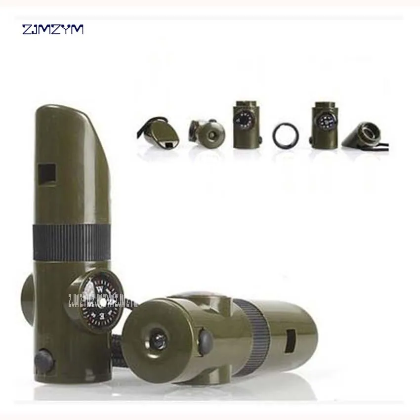 Wholesale 100pcs/lot 7 in 1 Survival Whistle Multifunctional Apito with LED Flashlight,Compass magnifer,Thermometer ABS Material
Wholesale 100pcs/lot 7 in 1 Survival Whistle Multifunctional Apito with LED Flashlight,Compass magnifer,Thermometer ABS Material