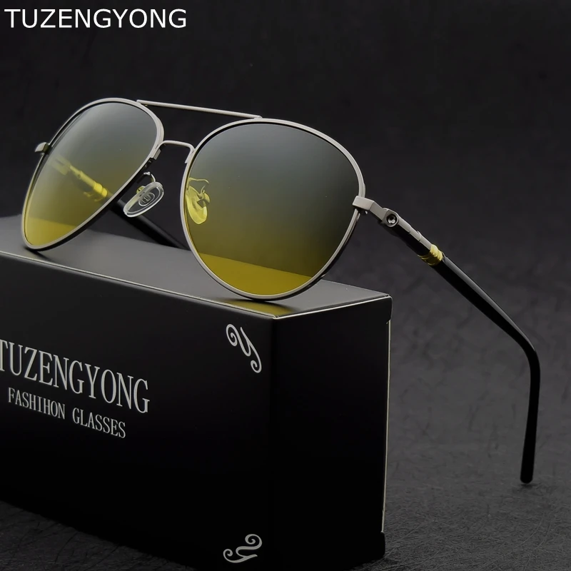 2019 Mens Polarized Day Night Driving Sunglasses Men Brand Designer Yellow Green lens Women Driving Sunglass Goggles Anti-Glare
2019 Mens Polarized Day Night Driving Sunglasses Men Brand Designer Yellow Green lens Women Driving Sunglass Goggles Anti-Glare