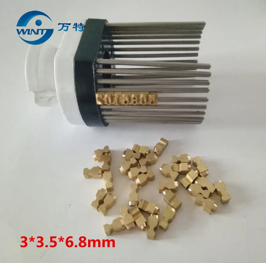 Freeshipping 3*3.5*6.8MM T type hot stamping letters coder letters print head coder printer for MY-380 coding machine,Metal nail
Freeshipping 3*3.5*6.8MM T type hot stamping letters coder letters print head coder printer for MY-380 coding machine,Metal nail