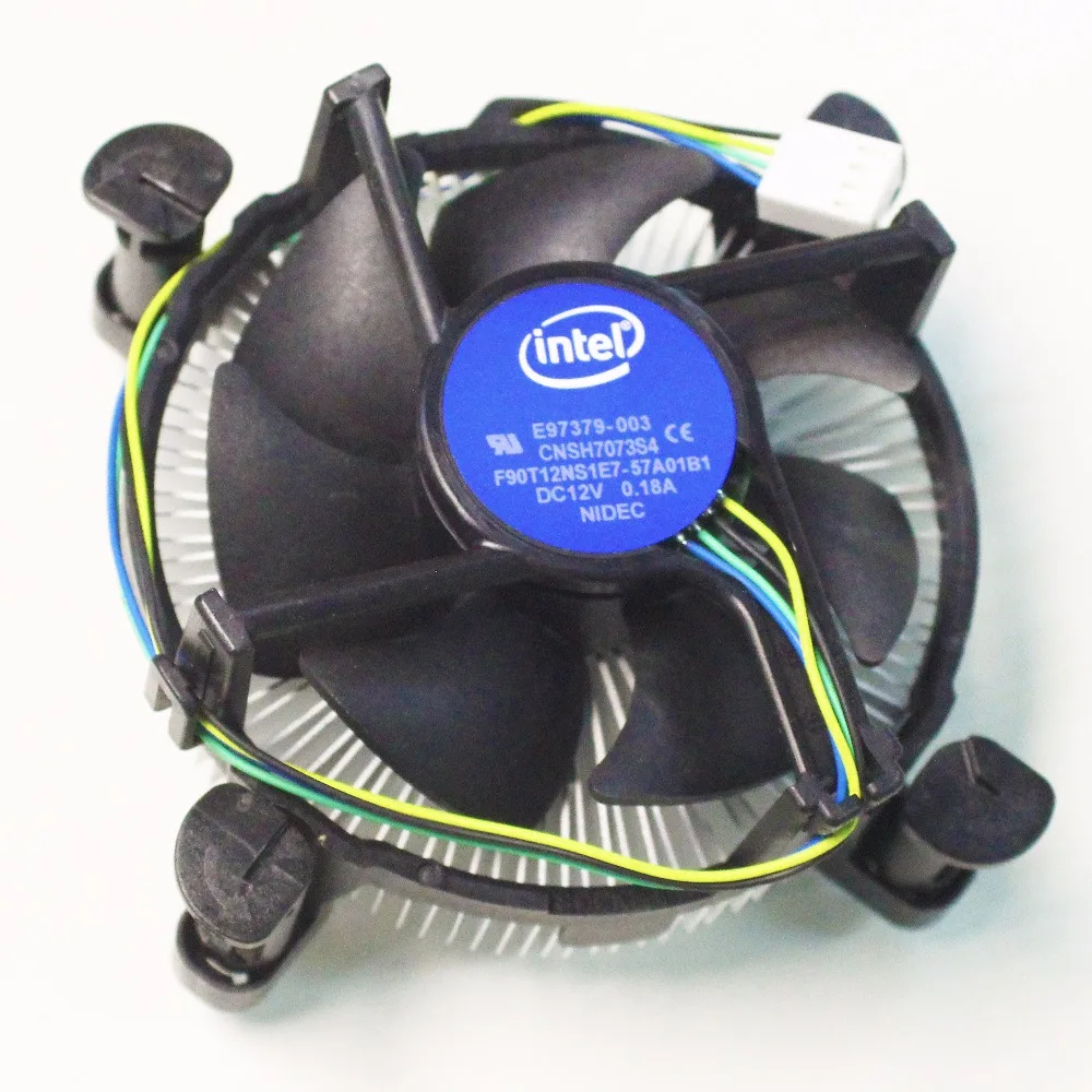 Оригинальный вентилятор для ЦП Intel g1820 g1840 G3900 G4400 радиатор новый алюминиевый intel