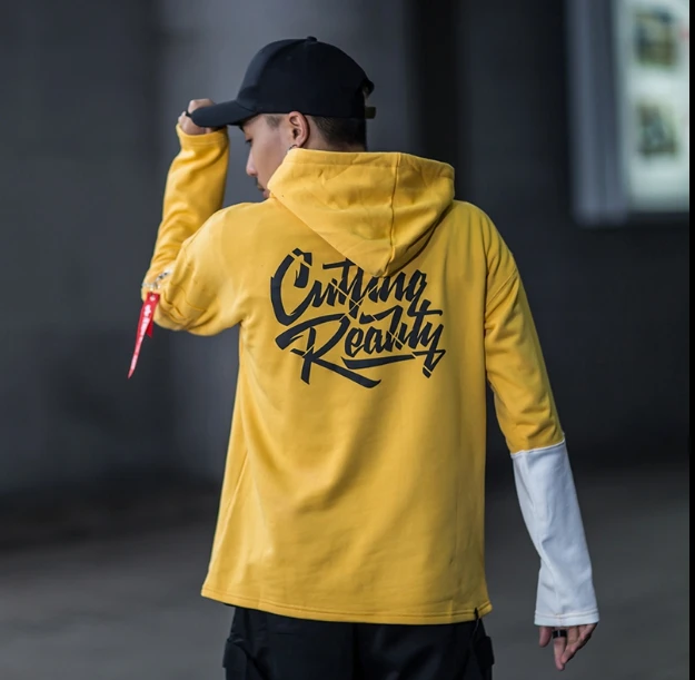 La MaxZa Letter Print Patchwork Sleeve Men's Hoodie 2018 Autumn Front Pocket Sweatshirts and Hoodies Men Black Yellow
La MaxZa Letter Print Patchwork Sleeve Men's Hoodie 2018 Autumn Front Pocket Sweatshirts and Hoodies Men Black Yellow