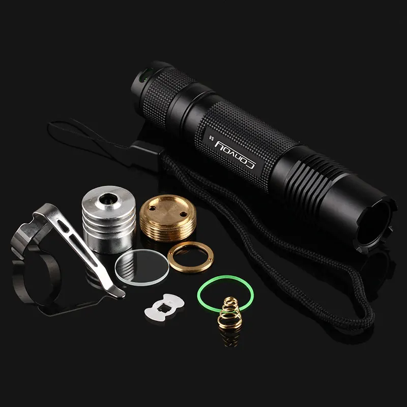 Convoy S8 flashlight host ,include OP reflector,pill,head O ring,glass,spring,lanyard,stainless steel clip
Convoy S8 flashlight host ,include OP reflector,pill,head O ring,glass,spring,lanyard,stainless steel clip