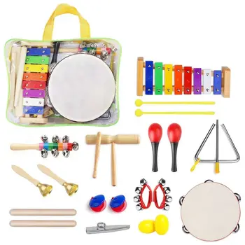 HOT-22 Pcs Toddler Musical Instruments Set Percussion Instrument Orff Toddler Musical Toys Set Rhythm Band Set Birthday Gift f
HOT-22 Pcs Toddler Musical Instruments Set Percussion Instrument Orff Toddler Musical Toys Set Rhythm Band Set Birthday Gift f