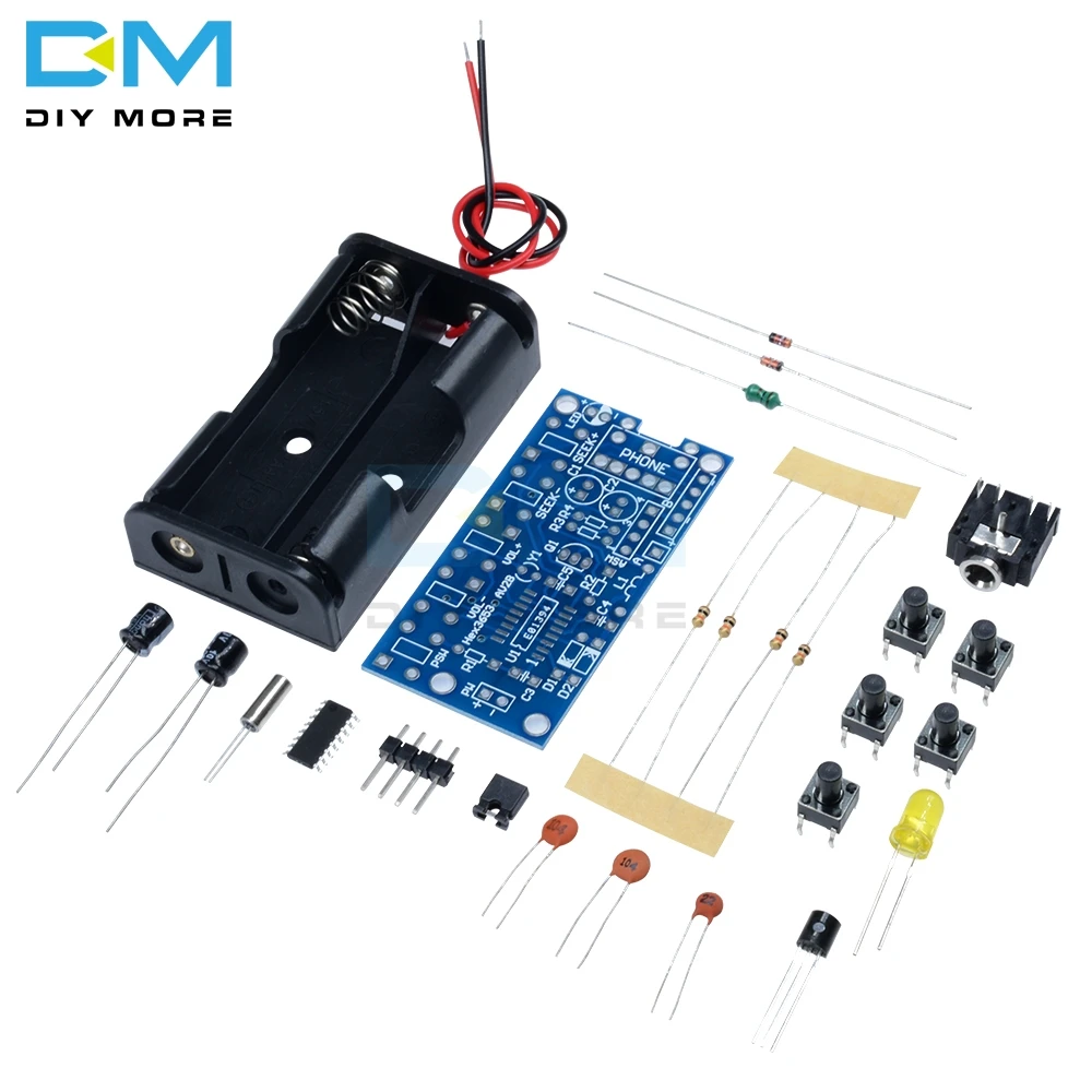 Wireless Stereo FM Radio Receiver Module PCB FM DIY Electronic Kits 76MHz-108MHz DC 1.8V-3.6V Board good sound quality
Wireless Stereo FM Radio Receiver Module PCB FM DIY Electronic Kits 76MHz-108MHz DC 1.8V-3.6V Board good sound quality