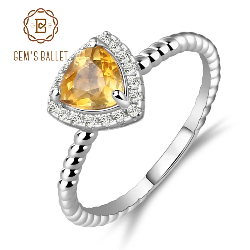 GEM'S BALLET 0.74Ct Natural Yellow Citrine Gemstone Wedding Rings Solid 925 Sterling Silver Ring For Women Fashion Jewelry
GEM'S BALLET 0.74Ct Natural Yellow Citrine Gemstone Wedding Rings Solid 925 Sterling Silver Ring For Women Fashion Jewelry