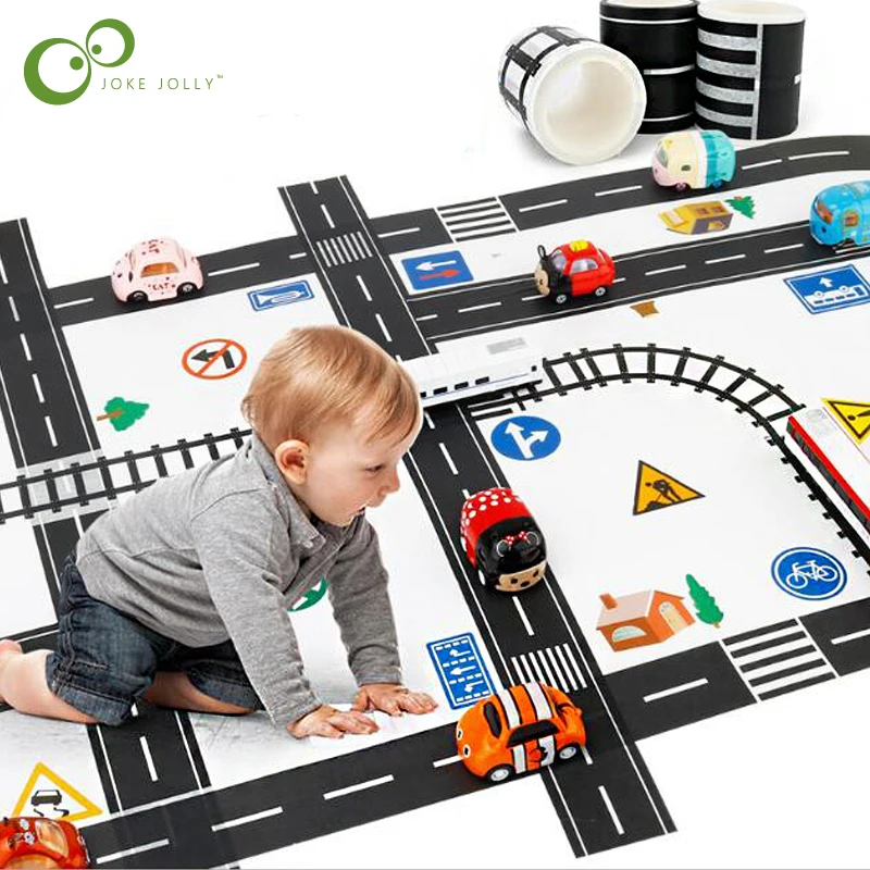 Railway Road Washi Tape Wide Creative Traffic Road Adhesive Masking Tape Road for Kids Toy Car Play Toys For Children WYQ
Railway Road Washi Tape Wide Creative Traffic Road Adhesive Masking Tape Road for Kids Toy Car Play Toys For Children WYQ