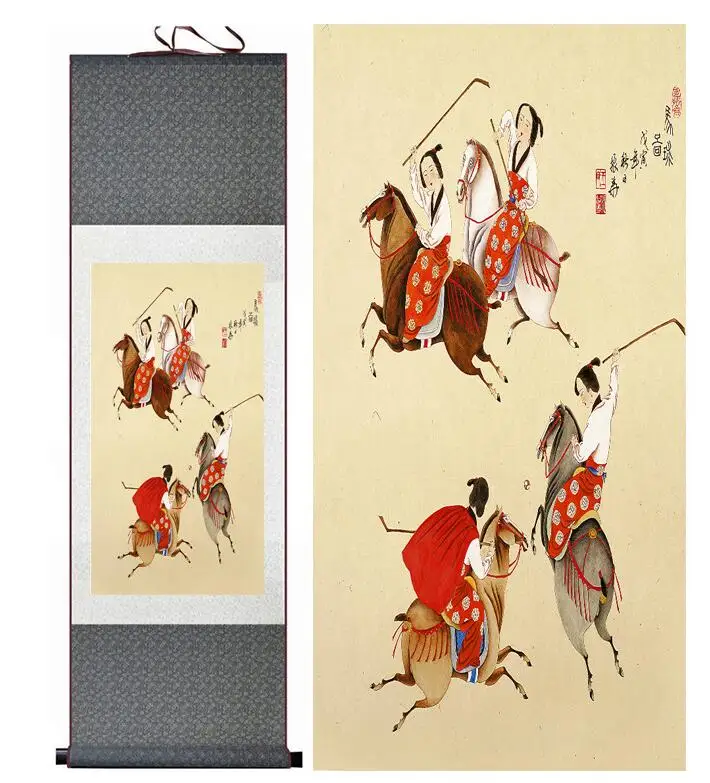 portrait painting Home Office Decoration Chinese scroll painting women art painting Playing ball painting
portrait painting Home Office Decoration Chinese scroll painting women art painting Playing ball painting