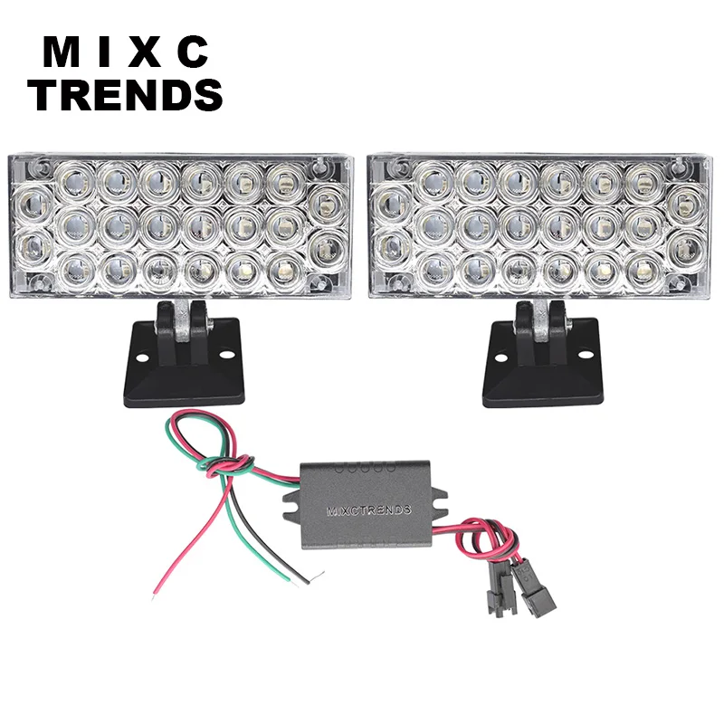 MIXC TRENDS External Lights 12V 2x 22 LED Brake Emergency Warning Flashing Strobe Light For Car Net Grille Auto Police Lights
MIXC TRENDS External Lights 12V 2x 22 LED Brake Emergency Warning Flashing Strobe Light For Car Net Grille Auto Police Lights
