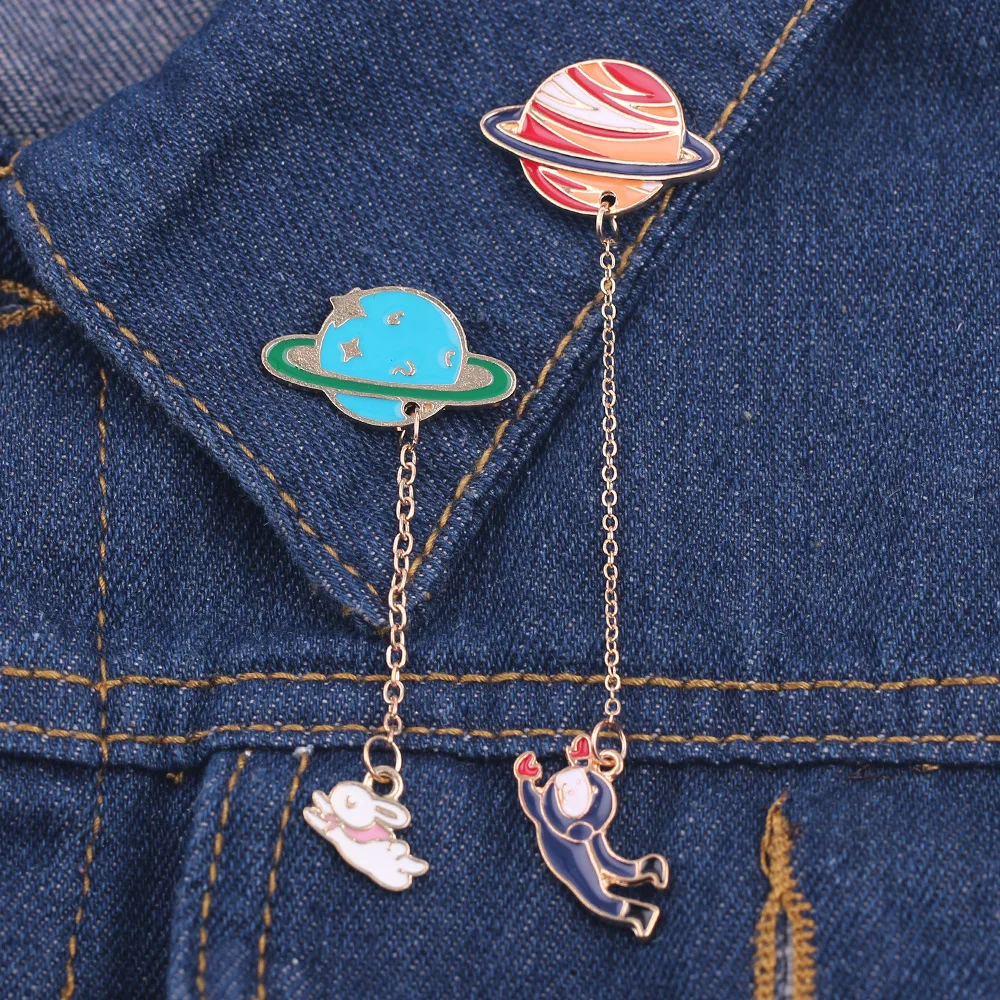 Personalized creative planet series white rabbit brooch Cartoon badge for pilot beautiful safety pins
Personalized creative planet series white rabbit brooch Cartoon badge for pilot beautiful safety pins