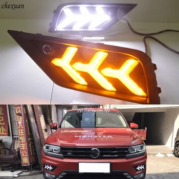 CSCSNL 2PCS For VW Volkswagen Tiguan 2017 2018 2019 12V ABS LED DRL Daytime Running Light With Yellow Signal Night Blue Fuctions 
CSCSNL 2PCS For VW Volkswagen Tiguan 2017 2018 2019 12V ABS LED DRL Daytime Running Light With Yellow Signal Night Blue Fuctions