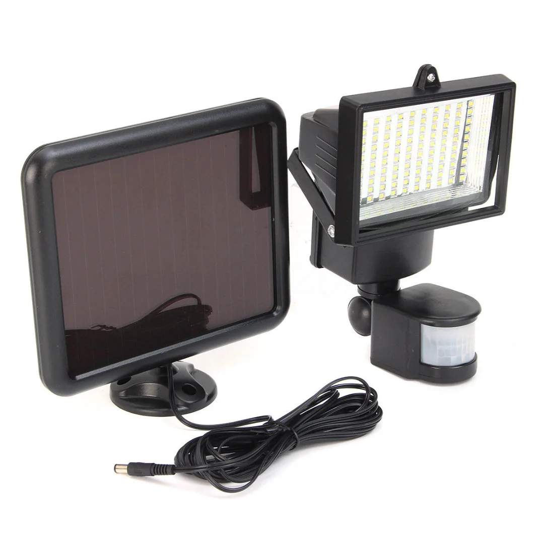 2019 Newest 100 LED Solar Panel Sensor Flood Light Security Motion Spot Lamp Outdoor Garden