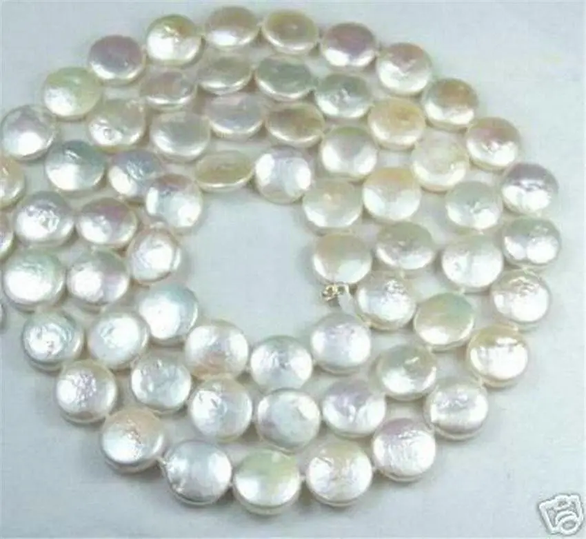 Hot sale Free Shipping>>>>Natural 12MM White Coin Akoya Cultured Pearl Jewelry Gorgeous Necklace 32
Hot sale Free Shipping>>>>Natural 12MM White Coin Akoya Cultured Pearl Jewelry Gorgeous Necklace 32