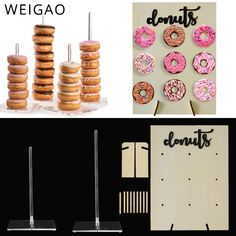 WEIGAO Donut Doughnut Acrylic Stand Wooden Donut Wall Display Board for Birthday Wedding Event Party Decor Donut Party Supplies
WEIGAO Donut Doughnut Acrylic Stand Wooden Donut Wall Display Board for Birthday Wedding Event Party Decor Donut Party Supplies