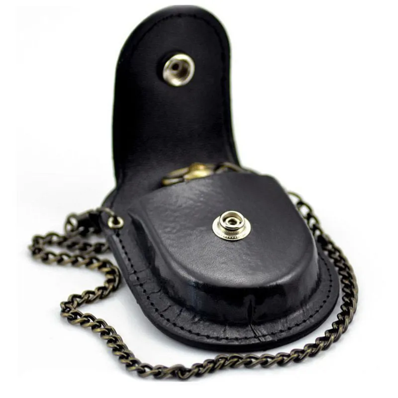 Pocket Watch Leather Case+Chain Classic Vintage Black Leather Pocket Watch Holder Storage Case Purse Pouch Bag for Fob Watch
Pocket Watch Leather Case+Chain Classic Vintage Black Leather Pocket Watch Holder Storage Case Purse Pouch Bag for Fob Watch